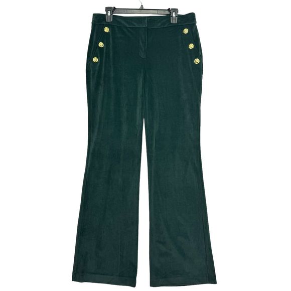 Maison d'Amelie Pants - Maison d'Amelie Paris Velvet Sailor Pants Green Size 10 Velour Pockets Bootcut